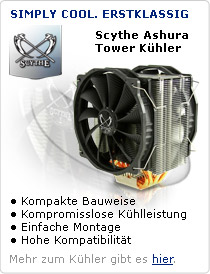 Scythe Ashura Tower CPU K&uuml;hler. Simply Cool. Erstklassig