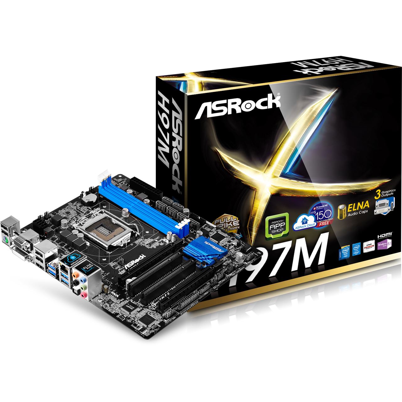 ASRock H97M Intel H97 So.1150 Dual Channel DDR3