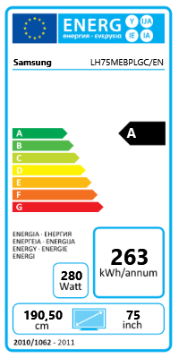 75" (190,50cm) Samsung ME75B schwarz 1920x1080 1xHDMI