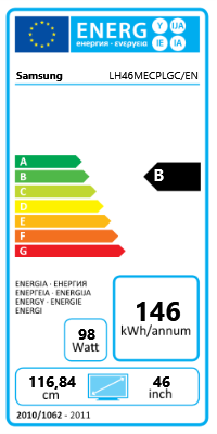 46" (116,84cm) Samsung ME46C schwarz 1920x1080 2xHDMI