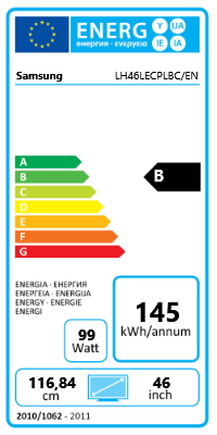 46" (116,84cm) Samsung LE46C schwarz 1920x1080 2xHDMI