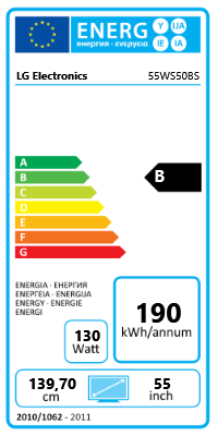 55" (139,70cm) LG Electronics 55WS50BS-B schwarz 1920x1080