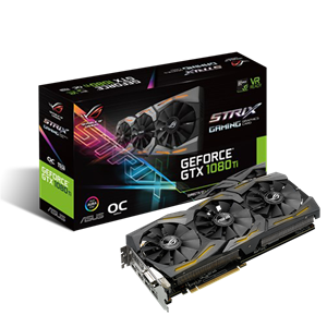 ROG Strix GeForce® GTX 1080 Ti OC-Edition 11GB GDDR5X mit Aura Sync RGB für das beste VR- & 4K-Gaming