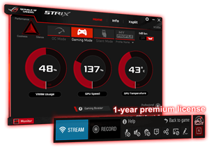 GPU Tweak II mit XSplit Gamecaster
