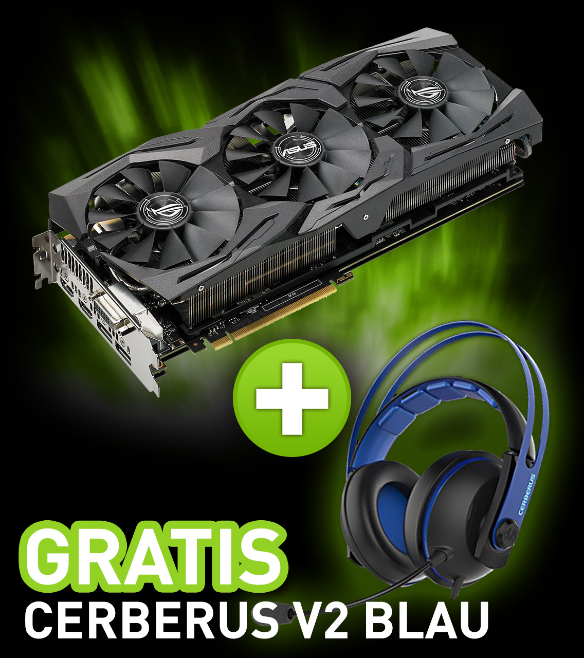 8GB Asus GeForce GTX 1080 ROG Strix OC Aktiv PCIe 3.0 x16 (Retail)